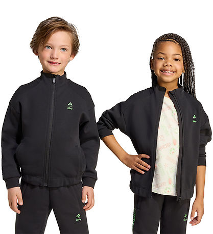 adidas Performance Cardigan - Disney - Sort/Lime m. Mickey Mouse adidas Performance Cardigan - Disney - Sort/Lime m. Mickey Mouse