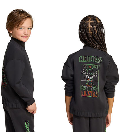 adidas Performance Cardigan - Disney - Sort/Lime m. Mickey Mouse