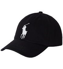 Polo Ralph Lauren Kasket - Sort m. Hvid Polo Ralph Lauren Kasket - Sort m. Hvid