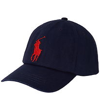 Polo Ralph Lauren Kasket - Navy /Rød m. Logo Polo Ralph Lauren Kasket - Navy /Rød m. Logo