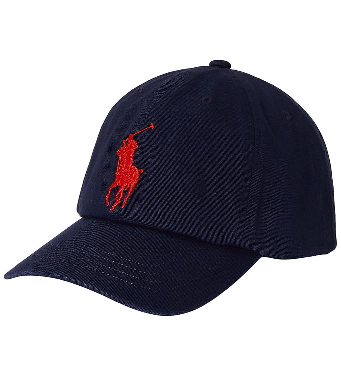 Polo Ralph Lauren Kasket - Navy /Rød m. Logo