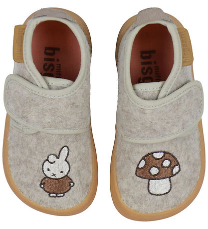 Bisgaard X Miffy Hjemmesko - Uld - Barefoot - Sand Bisgaard X Miffy Hjemmesko - Uld - Barefoot - Sand