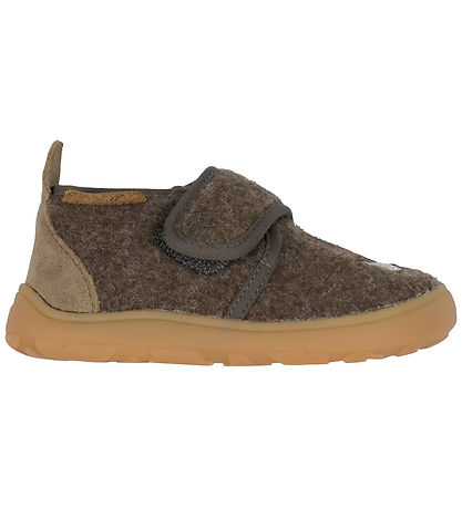 Bisgaard X Miffy Hjemmesko - Uld - Barefoot - Dark Brown Bisgaard X Miffy Hjemmesko - Uld - Barefoot - Dark Brown