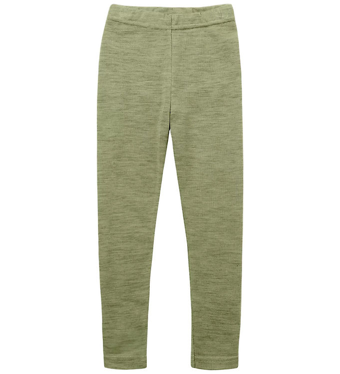 Engel Leggings - Uld - Sage Green Melange