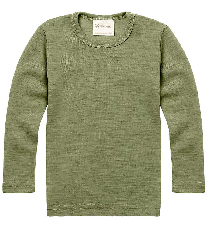 Engel Bluse - Uld - Sage Green Melange