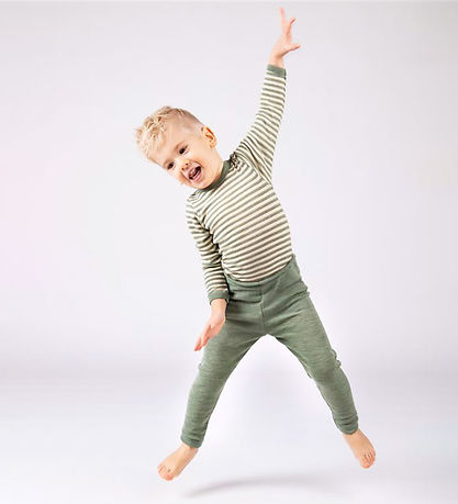 Engel Leggings - Uld - Sage Green Melange