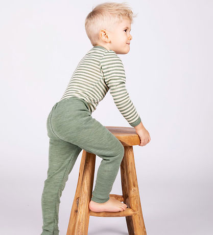 Engel Leggings - Uld - Sage Green Melange