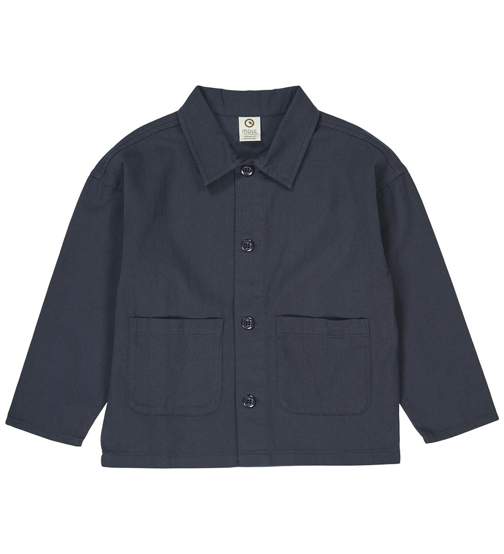 Müsli Überhemd - Twill - Nacht Blue - Müsli - 5 Jahre (110) - Hemd/Bluse