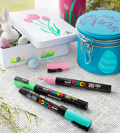 Posca Tuscher - PC-3M - 4 stk. - Afdæmpede farver Posca Tuscher - PC-3M - 4 stk. - Afdæmpede farver