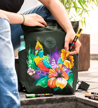 Posca Tuscher - PC-5M - 4 stk. - Rød/Gul/Blå/Sort