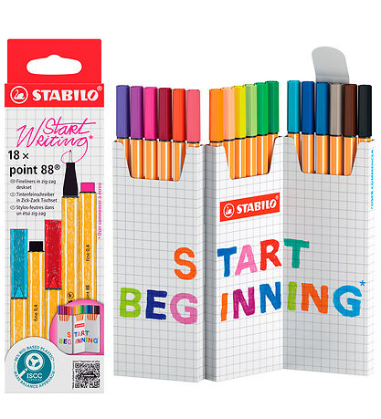 Stabilo Tuscher - Pen 88 - 18 stk. - Multifarvet Stabilo Tuscher - Pen 88 - 18 stk. - Multifarvet