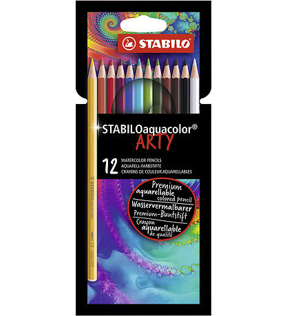 Stabilo Farveblyanter - Aquacolor Arty - 12 stk. - Multifarvet Stabilo Farveblyanter - Aquacolor Arty - 12 stk. - Multifarvet
