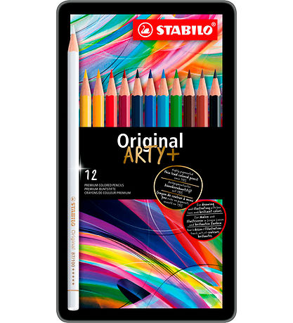 Stabilo Farveblyanter - Original Arty+ - 12 stk. - Multifarvet