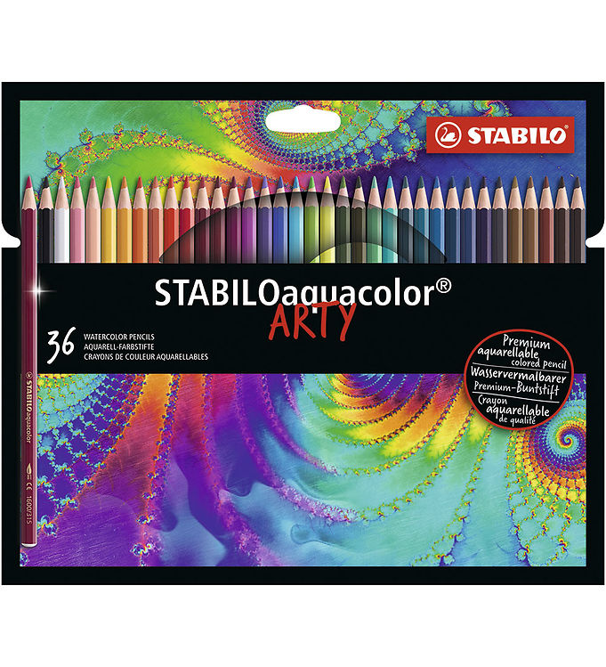 STABILO Aquacolor - Watercolor Colored Pencil - ARTY - Set 36 Pcs.