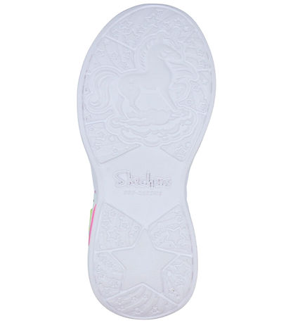Skechers sko m. Lys - Unicorn Dreams - Silver/Multi Skechers sko m. Lys - Unicorn Dreams - Silver/Multi