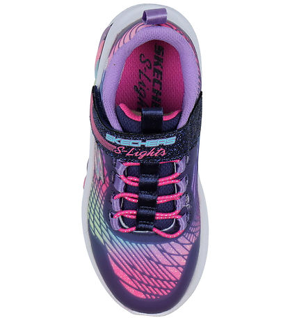 Skechers Sko m. Lys - Rainbow Cruisers - Navy/Multi