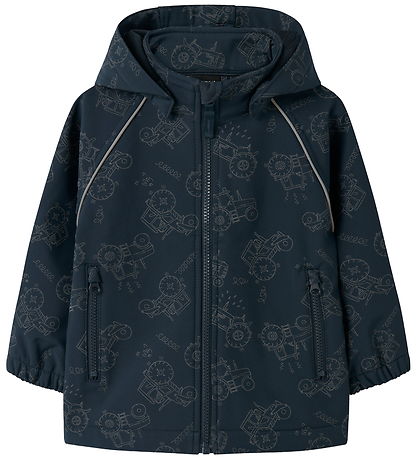Name It Softshelljakke m. Fleece - NmmAlfa08 - Dark Sapphire m.  Name It Softshelljakke m. Fleece - NmmAlfa08 - Dark Sapphire m.