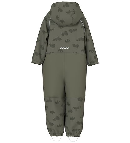 Name It Softshell Suit w. Fleece - Noos - NmmAlfa08 - Dusty Oliv
