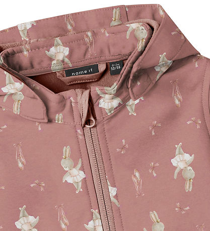 Name It Softshelldragt m. Fleece - NbnAlfa08 - Woodrose/BUNNY Name It Softshelldragt m. Fleece - NbnAlfa08 - Woodrose/BUNNY