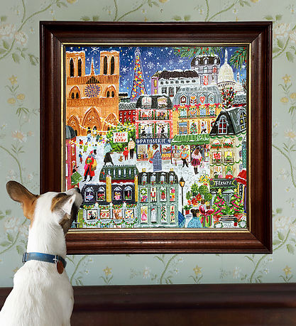 Eeboo Puslespil - 1000 Brikker - 58,4x58,4 cm - Paris Christmas
