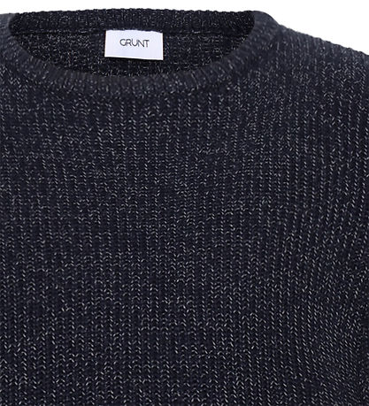 Grunt Bluse - Strik - GrTone - Navy Melange