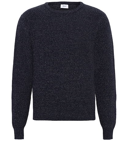 Grunt Bluse - Strik - GrTone - Navy Melange