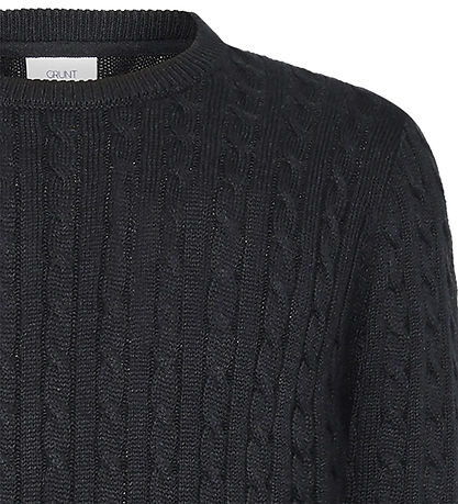 Grunt Bluse - Strik - GrTue - Black Melange