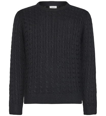 Grunt Bluse - Strik - GrTue - Black Melange