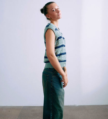 Grunt Vest - Strik - GrLine - Dust Green/Navy Grunt Vest - Strik - GrLine - Dust Green/Navy