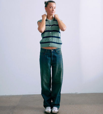 Grunt Vest - Strik - GrLine - Dust Green/Navy Grunt Vest - Strik - GrLine - Dust Green/Navy