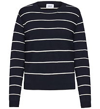 Grunt Bluse - Strik - GrFerro - Navy Stripe Grunt Bluse - Strik - GrFerro - Navy Stripe