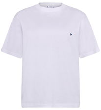 Grunt T-shirt - GrCatel - Hvid m. Blå Grunt T-shirt - GrCatel - Hvid m. Blå