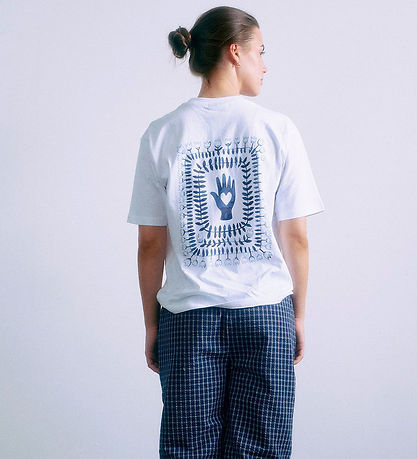 Grunt T-shirt - GrCatel - Hvid m. Blå