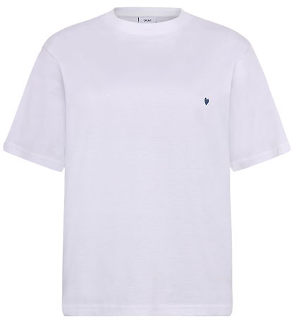 Grunt T-shirt - GrCatel - Hvid m. Blå Grunt T-shirt - GrCatel - Hvid m. Blå