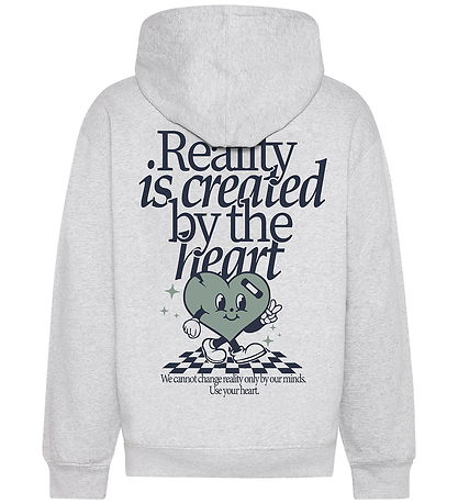 Grunt Hættetrøje - GrAva - Snow Melange Grunt Hættetrøje - GrAva - Snow Melange