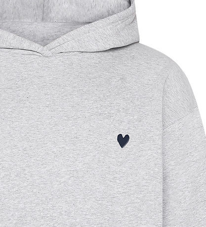 Grunt Hættetrøje - GrAva - Snow Melange Grunt Hættetrøje - GrAva - Snow Melange