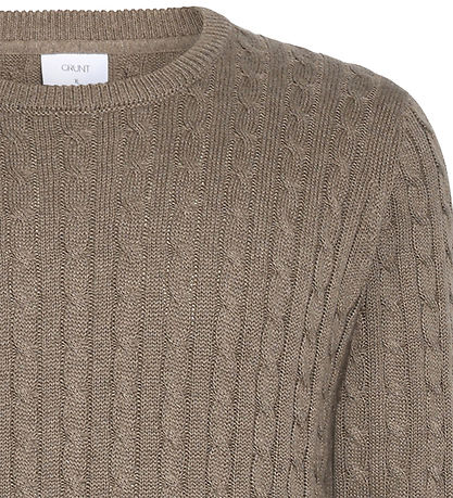 Grunt Bluse - Strik - GrTue - Nature Melange Grunt Bluse - Strik - GrTue - Nature Melange