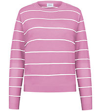 Grunt Bluse - Strik - GrFerro - Rose Stripe Grunt Bluse - Strik - GrFerro - Rose Stripe