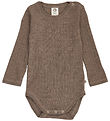 Müsli Body l/æ - Rib - Uld - Walnut Melange Müsli Body l/æ - Rib - Uld - Walnut Melange