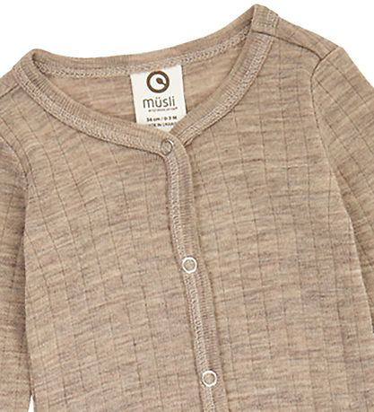 Müsli Jumpsuit - Rib - Wool - Conditioner Melange
