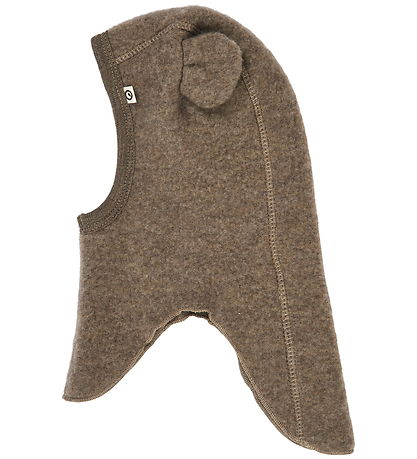 Müsli Elefanthue - 1-lags - Uld - Walnut Melange m. Ører