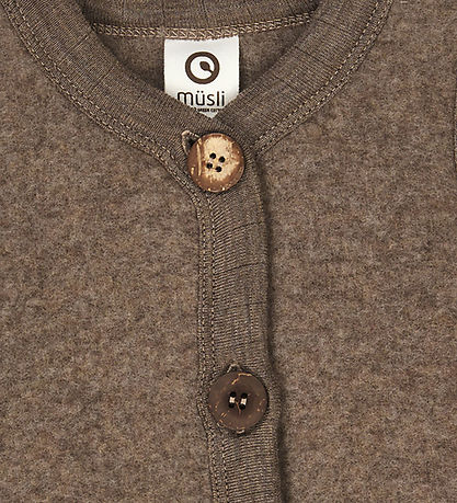 Müsli Vest - Uld - Walnut Melange