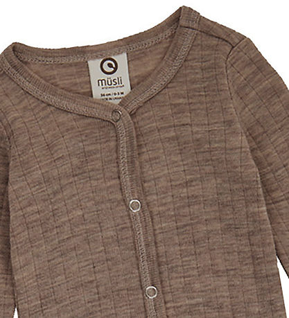 Müsli Heldragt - Rib - Uld - Walnut Melange