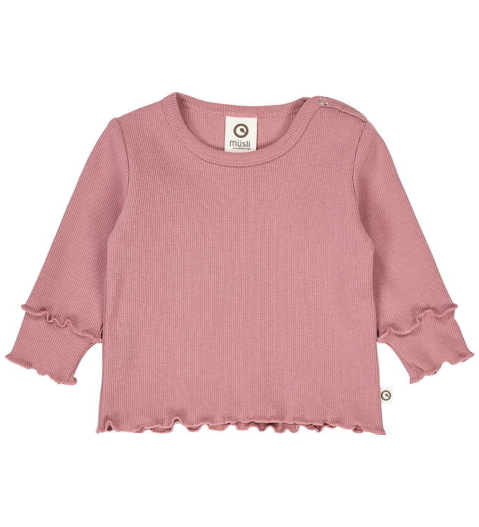 Müsli Bluse - Rib - Cozy Me - Nostalgia Rose