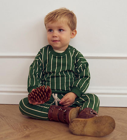 Müsli Sweatpants - Pinstripe - Green Gables/Oak Müsli Sweatpants - Pinstripe - Green Gables/Oak