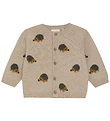 Minymo Cardigan Knit - Beige Melange Minymo Cardigan Knit - Beige Melange