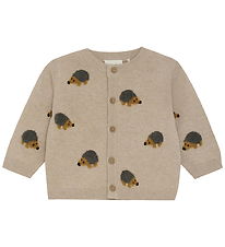 Minymo Cardigan Knit - Beige Melange Minymo Cardigan Knit - Beige Melange