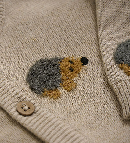 Minymo Cardigan Knit - Beige Melange