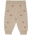 Minymo Bukser Knit - Beige Melange Minymo Bukser Knit - Beige Melange