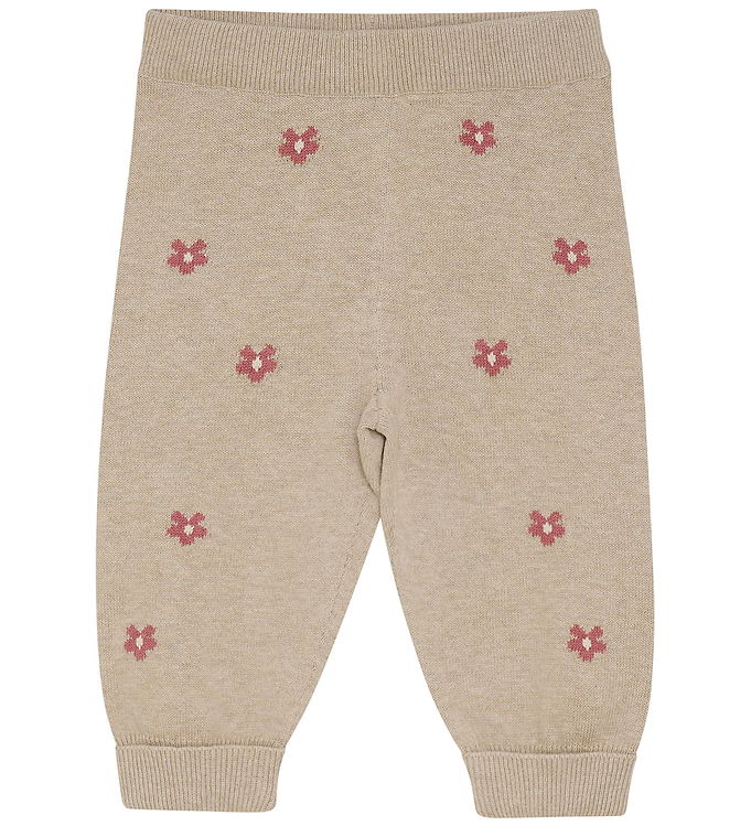 Minymo Bukser Knit - Beige Melange